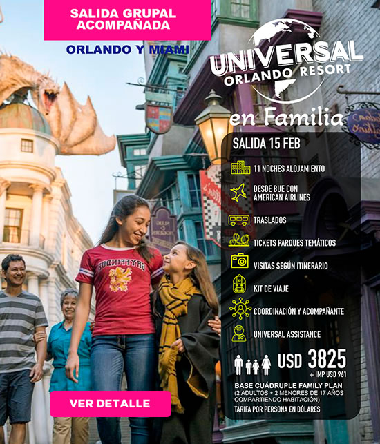 Salida Grupal Disney y Universal